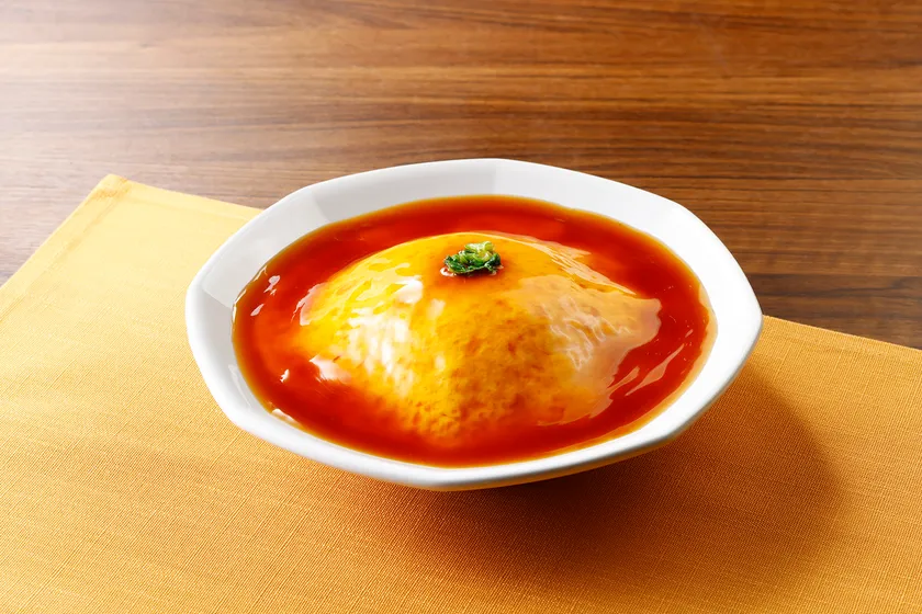 だくだくあんの甘酢天津飯