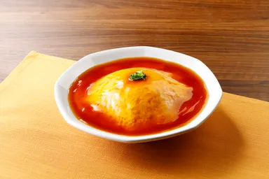 だくだくあんの甘酢天津飯