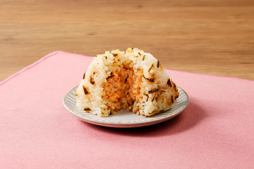 塩こんぶごはんと明太ツナマヨネーズ