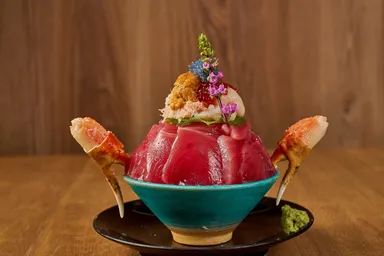 かに爪紅白てっぺんどーん