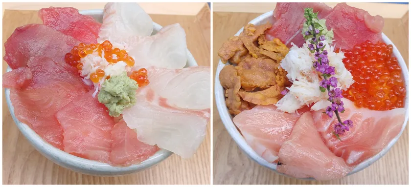 紅白丼/紅白五色丼