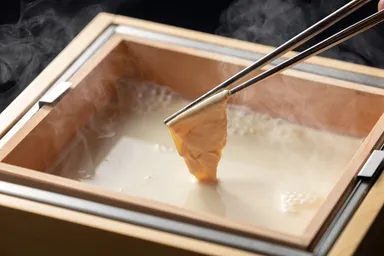 大豆と水だけから生まれるすくい湯葉