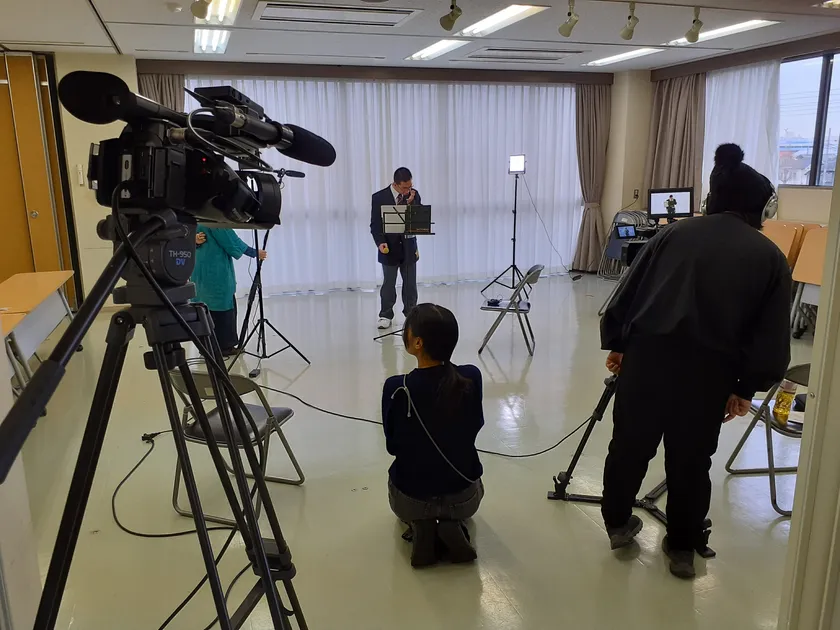 にじメディア映像撮影の様子