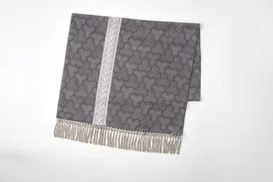 ＜東京染小紋＞　江戸小紋ショール 「毘沙門亀甲」　110,000円(現品限り)