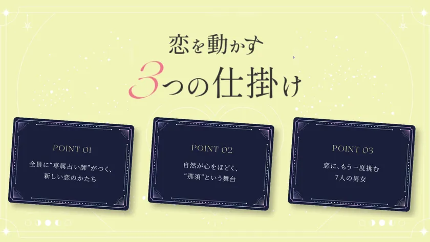 恋を動かす3つの仕掛け