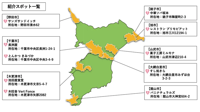 「思い出の名店」MAP