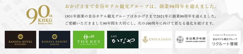 金谷ホテル観光グループは、創業90周年を迎えました