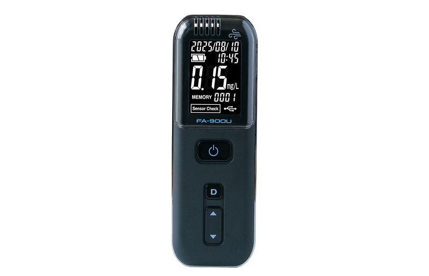 無料のPCソフトで“見える化”進化！
アルコールチェッカーの新基準“FA-900U”