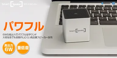 6Wの高出力スピーカー+パッシブラジエーターで、パワフルなサウンド:Smart Speaker