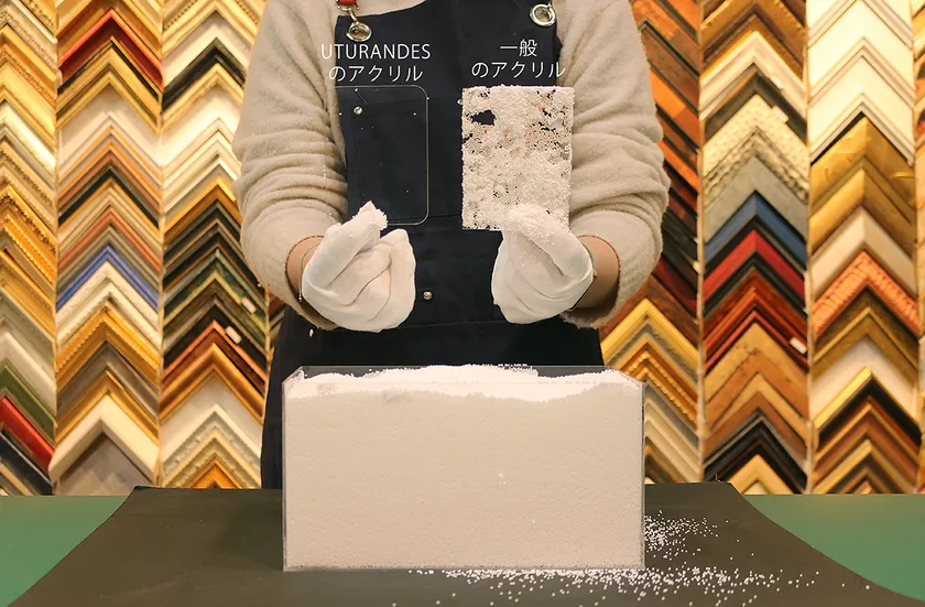 発泡ビーズの付着実験