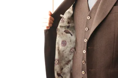 スーツの内側にこだわる