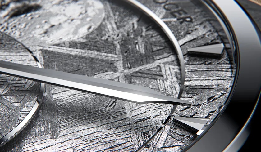 数億年前に形成された天然隕石。模様はすべて異なり、同じ表情は二つとない