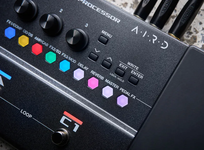 『GX-1』エフェクト・ボタン