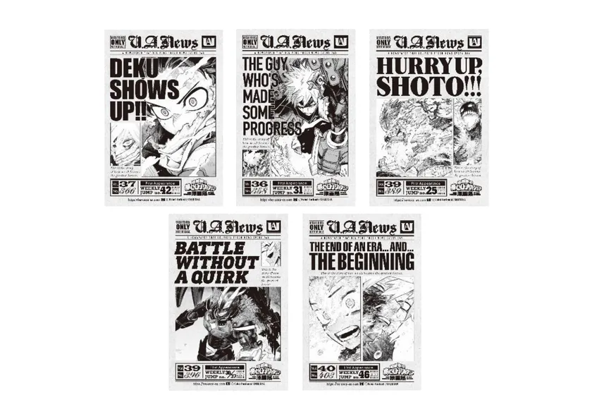 タブロイド風ステッカー(全5種)(C)堀越耕平/集英社