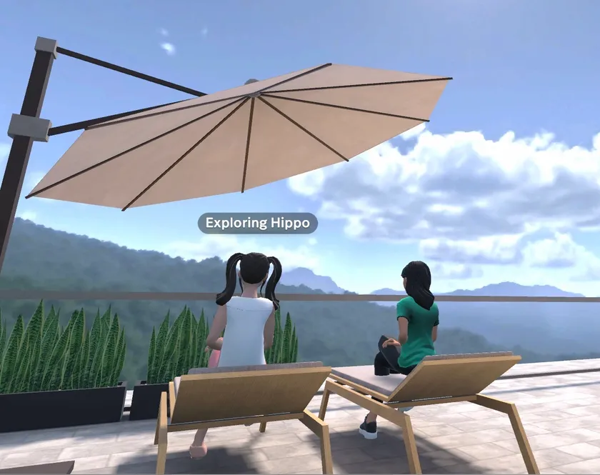 開放的な屋外テラスルーム