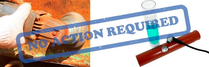 表面の前処理＆カプラント不要