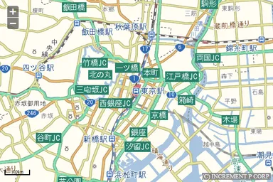 道路強調マップ
