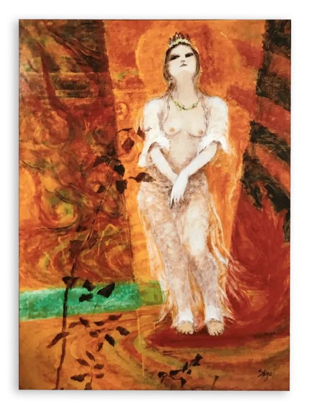 「舞い降りた天女」2020年F80