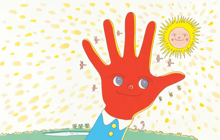 「てのひらを太陽に」制作年不明 (C)やなせたかし (公財)やなせたかし記念アンパンマンミュージアム振興財団蔵