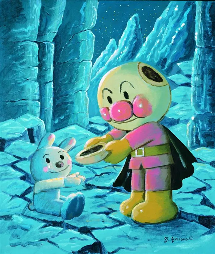 「顔をあげるアンパンマン」1996年 (C)やなせたかし (公財)やなせたかし記念アンパンマンミュージアム振興財団蔵