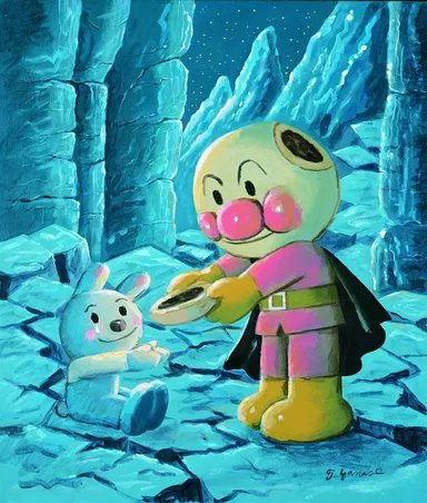 「顔をあげるアンパンマン」1996年 (C)やなせたかし　(公財)やなせたかし記念アンパンマンミュージアム振興財団蔵