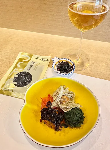 【前菜】 「天明昆布と未来のポルペッティ」