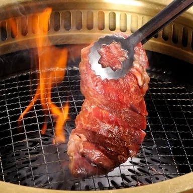 花すだれカルビ／網焼き