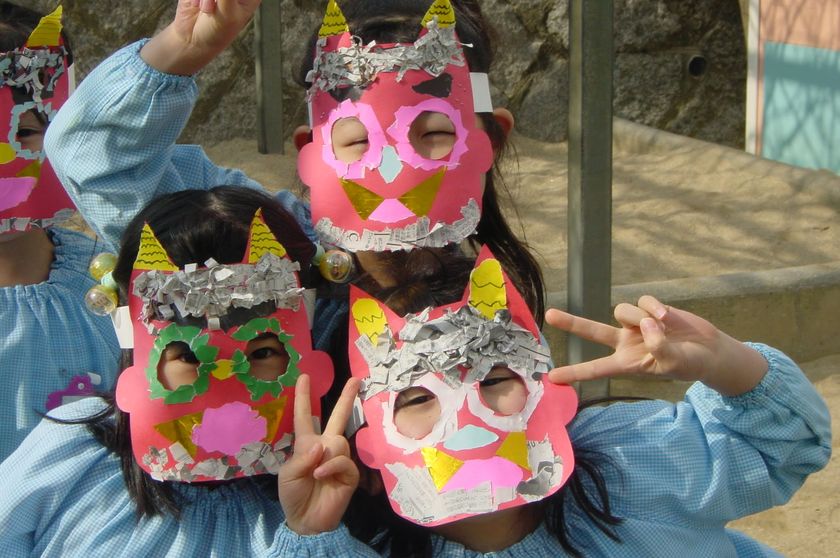 笠寺幼児園が2/3の節分に豆まきを開催
恵方の笠寺で園児320名が“心の鬼”とガチ対決!