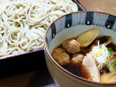 元祖名物「鴨つくねせいろ」