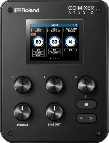 『GO:MIXER STUDIO』 トップパネル