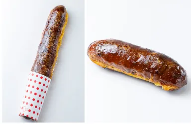 左：熱海プリンのロングこっぺ棒 780円、右：熱海プリンのこっぺ棒 420円