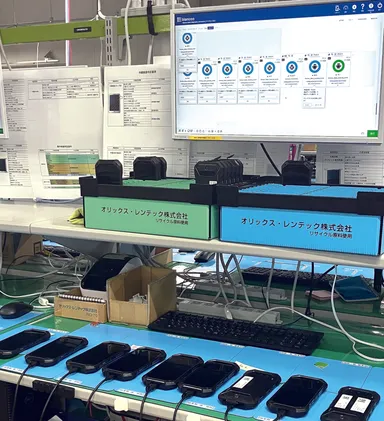 モバイル端末のデータ消去作業