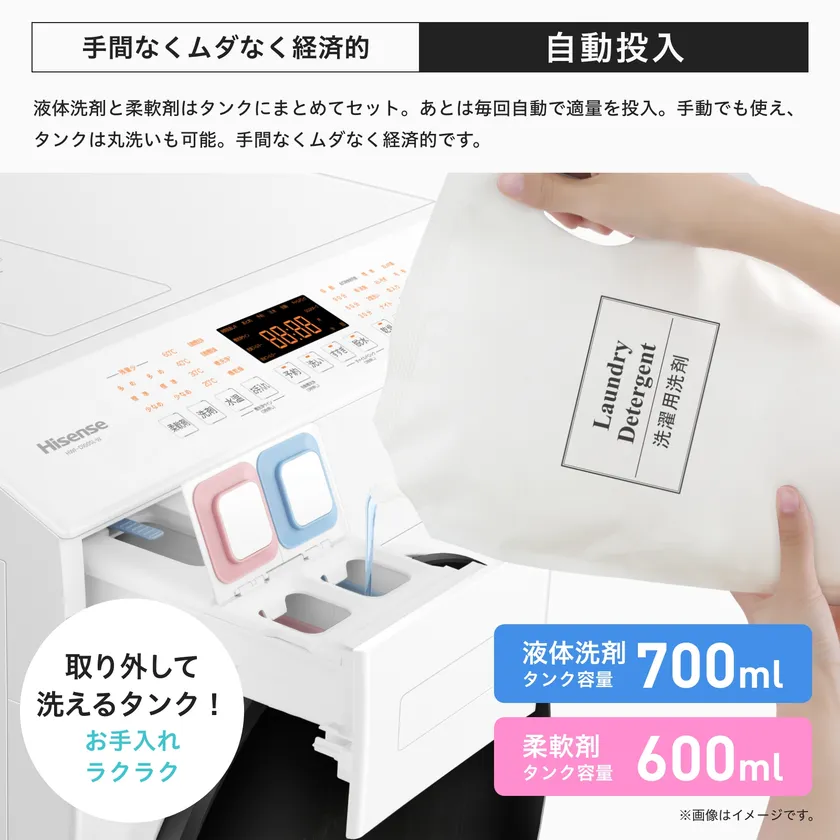 ドラム式洗濯乾燥機「HWF-D100SL-W」6