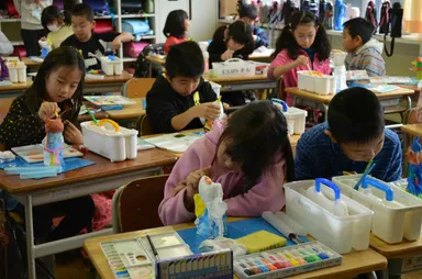 小学生手作りひな人形