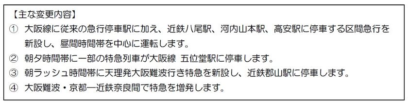 ２０２６年３月１４日（土）ダイヤ変更について