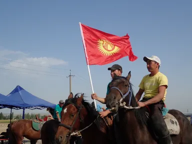 キルギスの若者