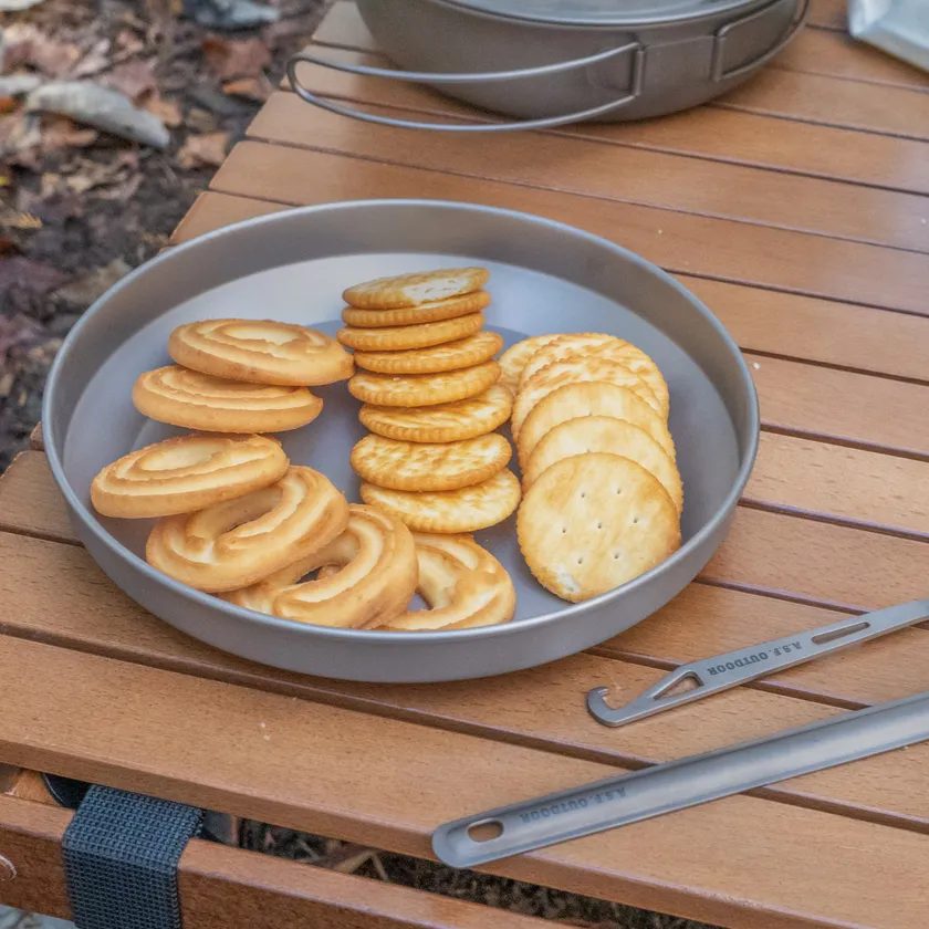 チタン製皿 20cm 深皿4