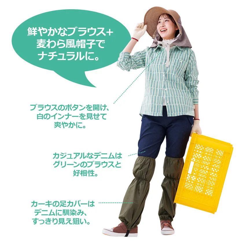 畑のコーディネートその1