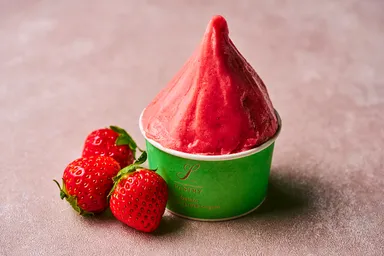 鳥取県産いちご「とっておき」のジェラート