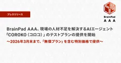 BrainPad AAA、現場の人材不足を解決するAIエージェント「COROKO（コロコ）」のテストプランの提供を開始 