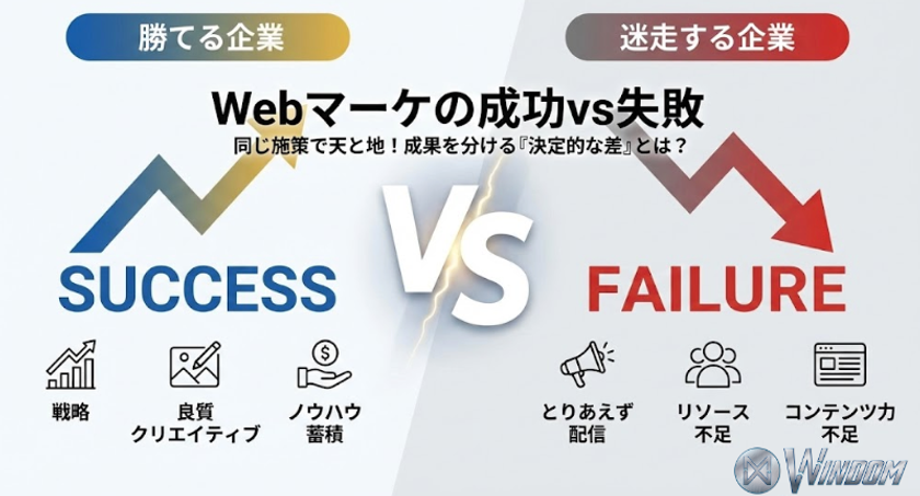 2026年 Webマーケティング実態調査を実施！
「成功している企業」と「迷走する企業」の違いが明らかに
