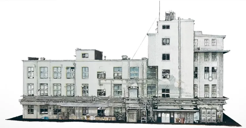 旧2号館の点群アーカイブ画像