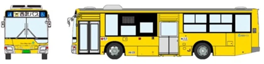路線バスイメージ図 西武バス小平営業所(A6-23号車)
