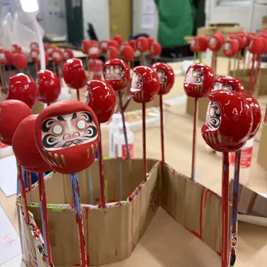 幸せだるま製造工程1