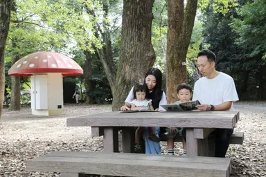 きのこ文庫で団欒