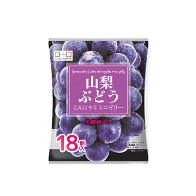 山梨ぶどうこんにゃくミニゼリー18個入