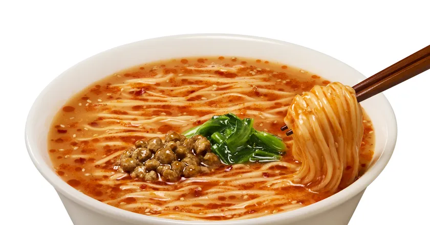 【調理例】マルちゃん正麺　カップ　ごま担々麺