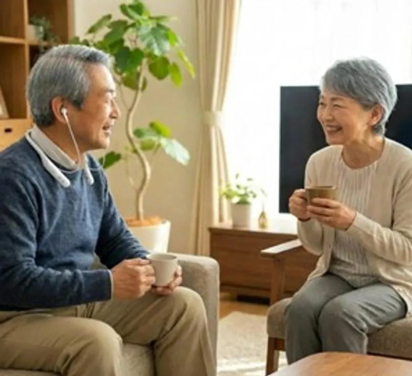 会話もテレビも快適に