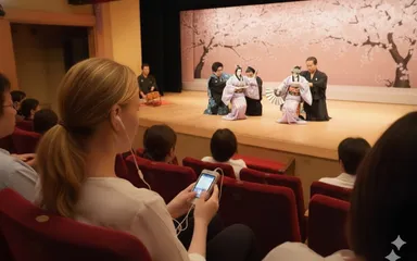 観劇の音声ガイドで使用