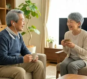 会話もテレビも快適に